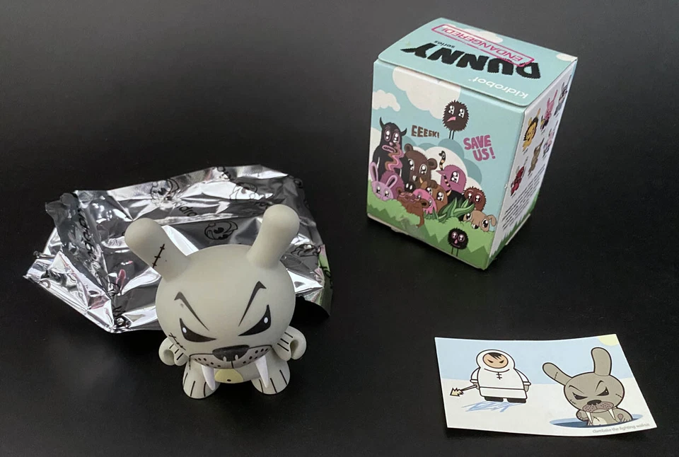 Frank Kozik SIGNED Autographed 2009 3" Kidrobot Endangered Dunny Series Walrus - Image 1 of 3