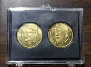 1997 SAMMY SOSA & MANNY RAMIREZ PINNACLE COINS - Picture 1 of 4