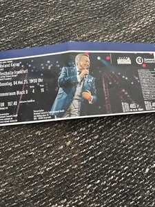 1 Ticket Roland Kaiser 4.5.25 Frankfurt 4. Reihe direkt vor der Bühne - Bild 1 von 1