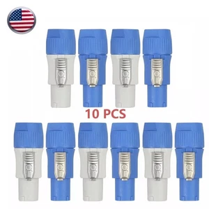 10X PowerCON Typ A NAC3FCA + NAC3MPA-1 Gehäuse Stecker Panel Adapter Stecker NEU - Bild 1 von 12