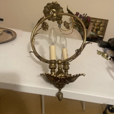 Hallway Chandelier 2bulbs Salad Breast, 16 Inch ￼” - Image 1 of 4