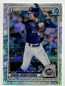 Pete Crow-Armstrong 2020 Bowman Chrome Asia Refractor 1st Bowman #BD-72 - Imagen 1 de 2