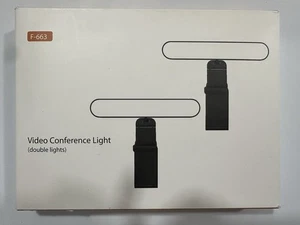 Video Conference Lighting Kit, Dual LED Lights for Live Streaming Computer Light - Picture 1 of 4