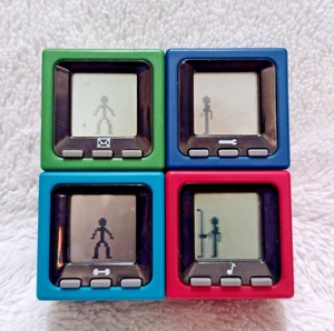 Radica Cube World Hans , Mic, Handy, And Dash Series 2 /3 Set of 4 Blue Green - Picture 1 of 8