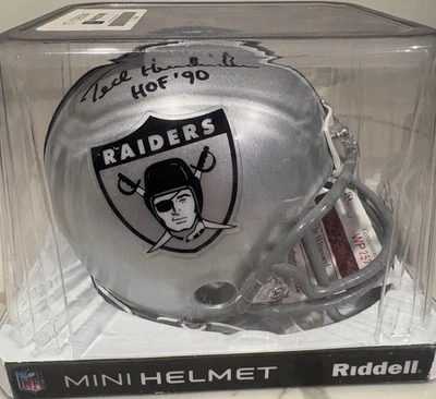 Ted Hendricks HOF Autographed Raiders Mini Helmet JSA Authenticated - Image 1 of 4