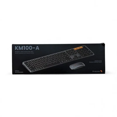 ProtoArc Backlit Bluetooth Keyboard & Mouse KM100-A for Mac Full Size Wireless - Image 1 of 4