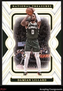 2024-25 Panini National Treasures Gold #19 Damian Lillard 01/10 Bucks - Picture 1 of 2