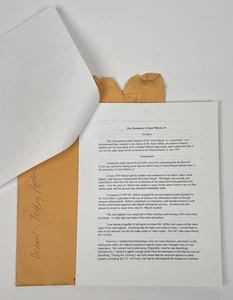 Robert J Durant / The Testimony of Jesse Marcel Jr 1st Edition 1997 - Imagen 1 de 2