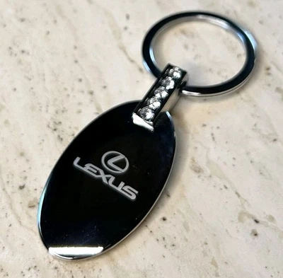Lexus Swarovski Crystal Key Ring Keychain Silver - Image 1 of 3