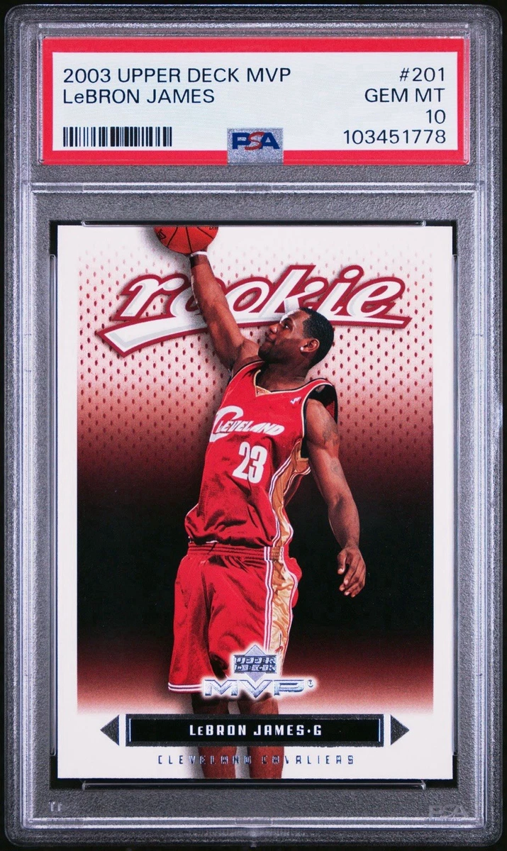 LeBron James Basketball Grade 10 Rookie Sports Trading Cards