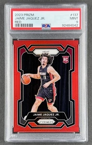 Jaime Jaquez Jr 2023 Panini Prizm Red /299 RC #137 PSA 9 MINT - ROOKIE, Heat - Picture 1 of 3