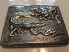 Vintage Chinese Dragon 900 Silver Cigarette Case 133 Grams Not Sterling