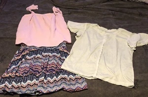 Girl’s Lot Of (3) Pieces 2 Shirts & A Skirt Size Large 10-12-14 Listing #1016 - Picture 1 of 15