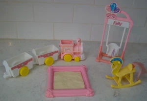 Vintage Barbie’s Sister Kelly Train Spielplatz Set Mattel 1997 6 Teile - Bild 1 von 6