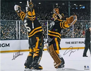 Linus Ullmark Jeremy Swayman Bruins Autographed Signed 8x10 Photo Reprint - Picture 1 of 1