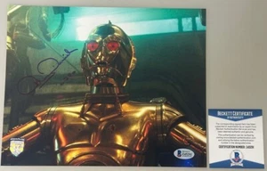 STAR WARS C3PO ANTHONY DANIELS Hand Signed 8'x10' Photo + Beckett COA - Picture 1 of 3