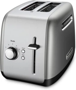 Brand New KitchenAid KMT2115CU Toaster for Bagel 2 Slice Extra-Wide Slot, Silver - Picture 1 of 3