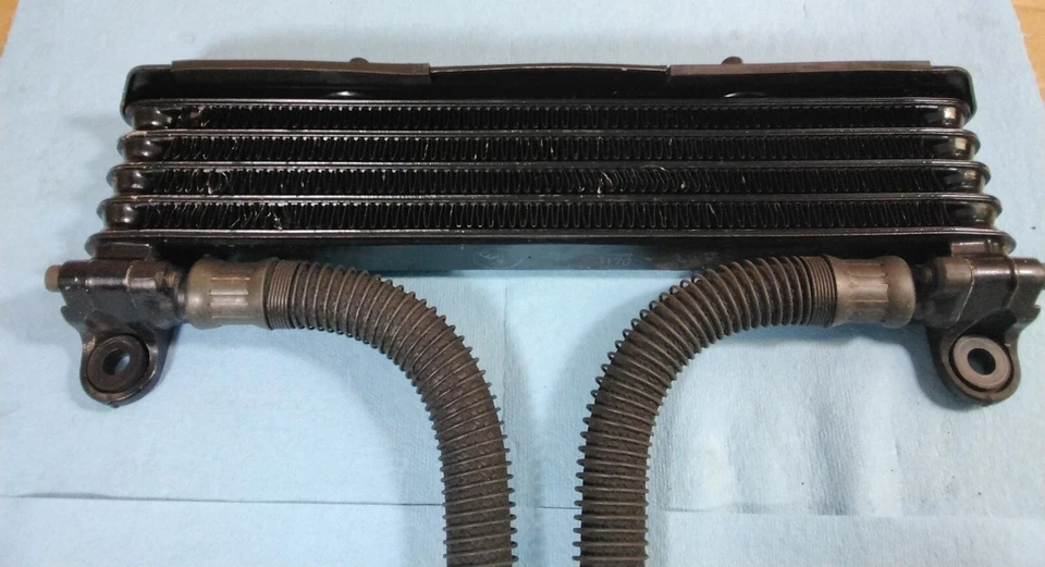 1984-1990 Yamaha FJ1100 1200 OEM Oil Cooler & Lines Nice! FJ 1100 FJ1200  - Image 1 of 4