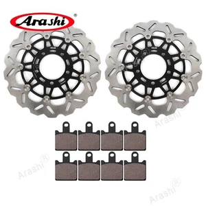 Rotores de freno delanteros freno freno y pastillas para Kawasaki Z1000/Z1000 ABS 2007 2008 2009 B - Imagen 1 de 15