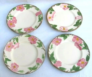 JUEGO DE 4... FRANCISCANOS... ROSA DEL DESIERTO..10 PLATOS DE CENA 1/2"... INGLÉS... COMO NUEVOS - Imagen 1 de 3