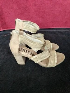 Sam and Libby Sandals Chunky Heels Women's Sz 9.5 - Picture 1 of 8
