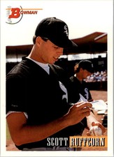 1993 Bowman Chicago White Sox Baseball Card #443 Scott Ruffcorn
