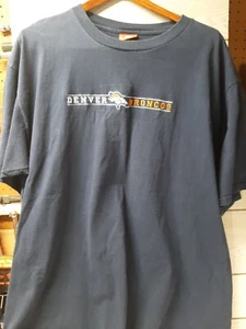 VTG NFL Denver Broncos XL Blue  T-Shirt - Picture 1 of 5