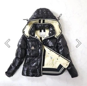 MONCLER Quincy Down Jacket Coat Womens Size-0(S) Black - Picture 1 of 13