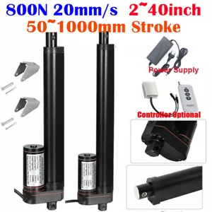 2~40inch 12V 24V 176lb 800N 20mm/s 0.8"/s Linear Actuator Waterproof High Speed - Picture 1 of 41