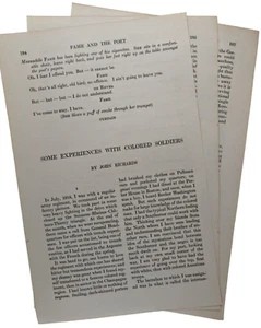 Cuenta personal de soldados afroamericanos Primera Guerra Mundial 1919 Atlantic Monthly Essay 6 pg - Imagen 1 de 2