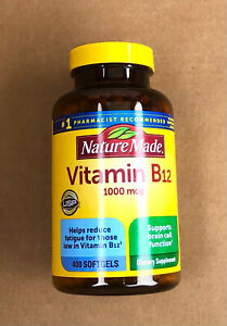 Nature Made Vitamin B12 1000mcg, 400 Softgels Exp: 08/2024