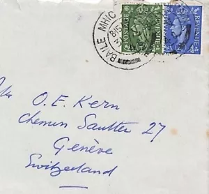 GB Used EIRE Cover 1948 KGVI ISSUES *Baile Mhic Andain* GRENNAN Co.Kilkenny AT89 - Picture 1 of 6