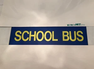 Cornwall / Cornish Bus Blind 73 Blue 31" - VERY VERY RARE - School Bus - Picture 1 of 6