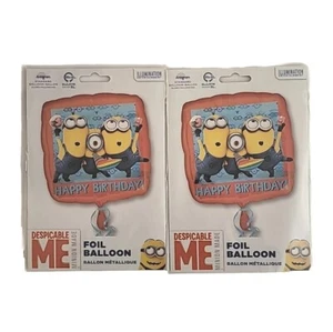 Despicable Me Foil Balloon Happy Birthday Party Decoration 17" (Lot Of 2) - Picture 1 of 6