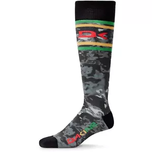 Calcetines de snowboard Dakine Freeride de peso medio para hombre M/L negros vintage camuflados nuevos - Imagen 1 de 1