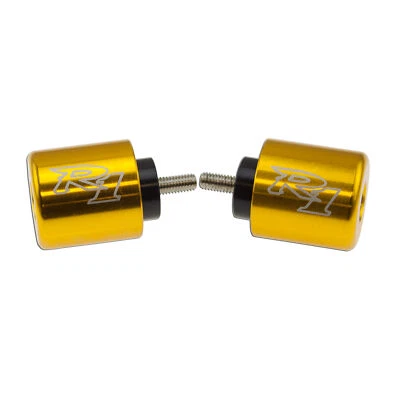 Controle deslizante de peso dourado para Yamaha YZF 1000 extremidade da barra de punho CNC R1 parada gravada - Imagem 1 de 2