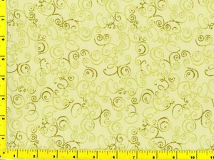 Dunkelgelblichgrün Oliv Locken halber Yard CPAGRE05940 - Bild 1 von 1