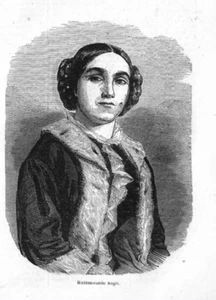 MADEMOISELLE ANGRI / GRAVURE ENGRAVING  1849 - Bild 1 von 1