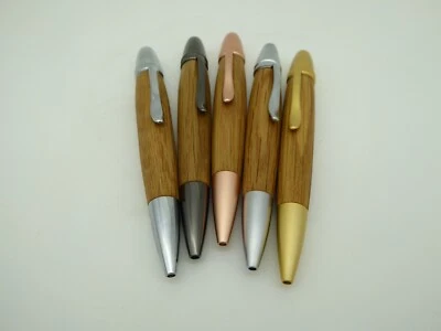 Kugelschreiber aus Whisky Fass Eiche Holz handgedrechselt Edelholz - Bild 1 von 4