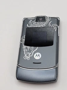 Rarissimo telefono con ribalta vintage retrò Motorola RAZR V3 Miami inchiostro drago tatuaggio - Foto 1 di 13