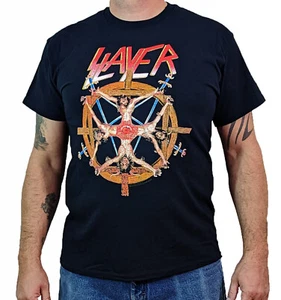 SLAYER (Christ Wheel) Men's T-Shirt - Picture 1 of 2