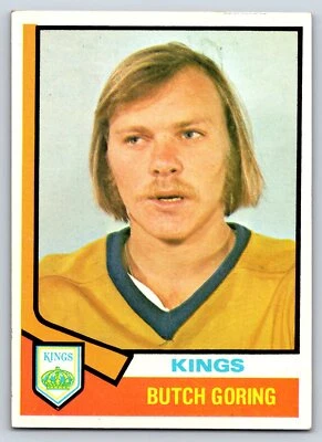 1974 Topps 74 Butch Goring  Los Angeles Kings EXMT 12819 - Image 1 of 2