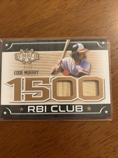 2021 Leaf Lumber Kings 1500 RBI Club Eddie Murray Bat Relic #4/20