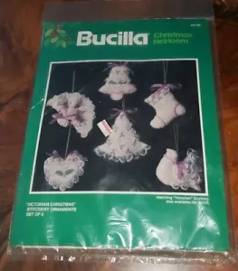 NEU versiegelt Bucilla viktorianische Weihnachten Hefterei Stickerei Ornament Kit 82180 - Bild 1 von 5