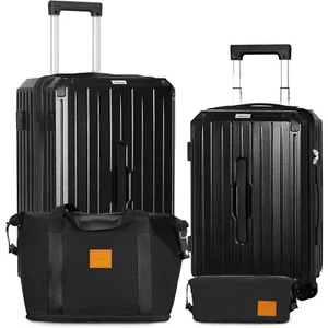 Romswi 4 Piece Luggage Set 28" 20" Suitcase Hardside Lightweight TSA Lock w/ Bag - Picture 1 of 9