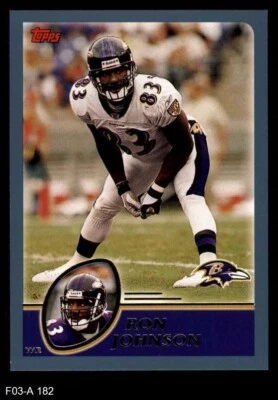 2003 Topps #182 Ron Johnson Ravens Minnesota  8 - NM/MT - Image 1 of 2
