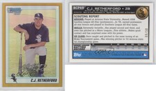2010 Bowman Chrome Prospects Gold Refractor /50 CJ Retherford #BCP69