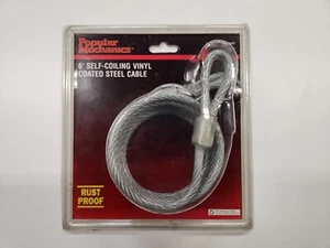 Popular Mechanics 6' selbstwickelndes vinylbeschichtetes 1/4" Stahlkabel - Bild 1 von 2