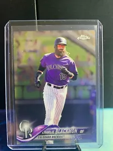Topps Chrome 2018 - #194 Charlie Blackmon - Foto 1 di 4