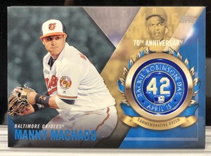 2017 Topps Jackie Robinson Day Commemorative Manny Machado #JRPC-MM Patch